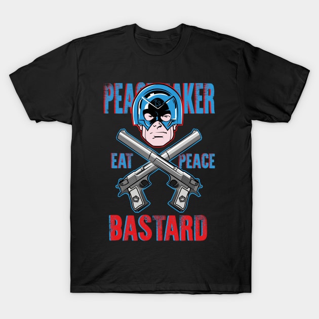 PEACEMAKER: EAT PEACE BASTARD T-Shirt by FunGangStore